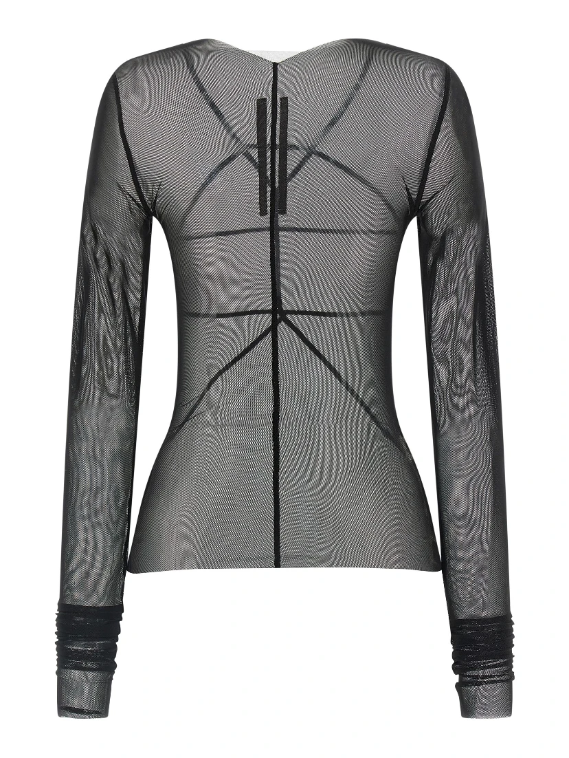 Black Nylon Cardigan