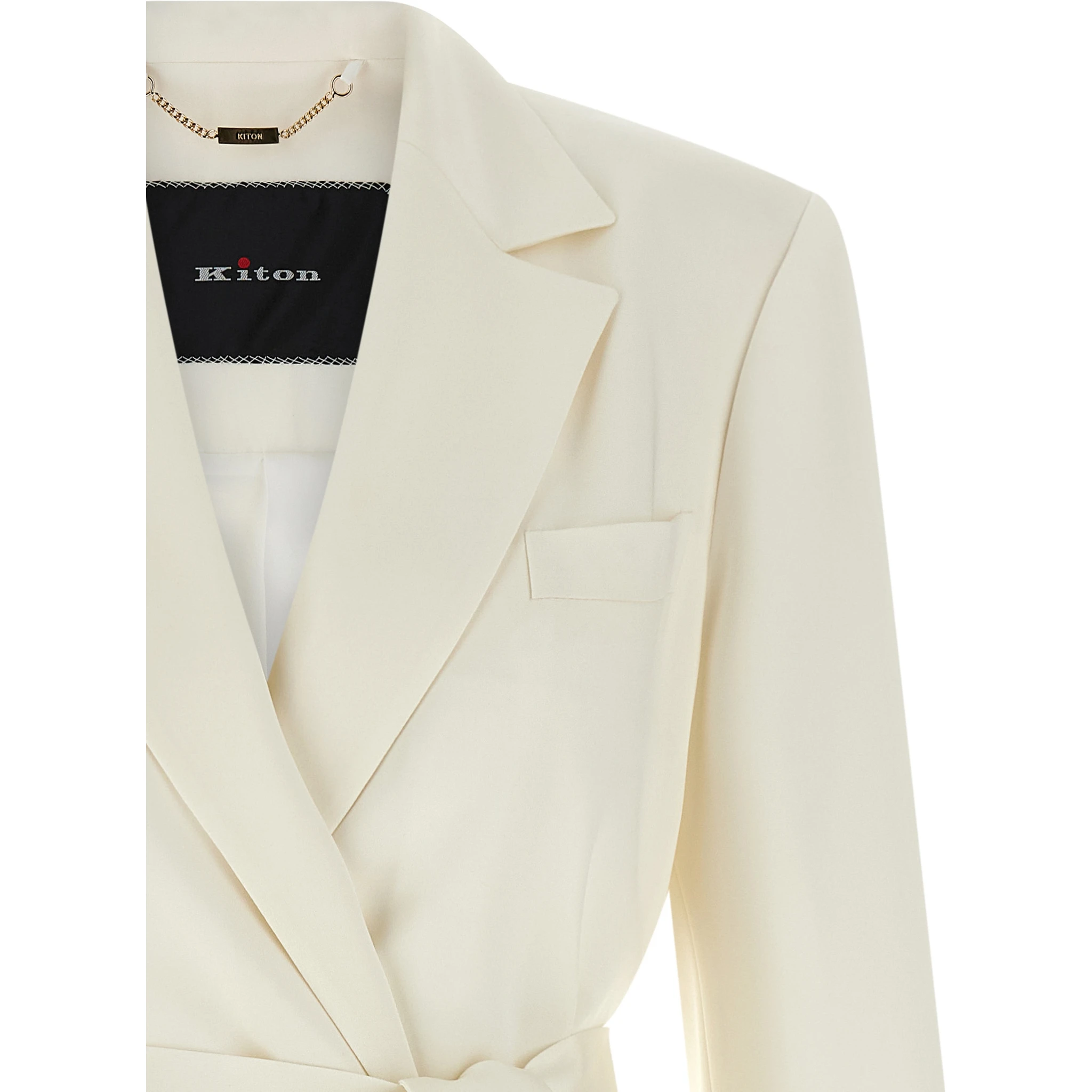 White Silk Blazer