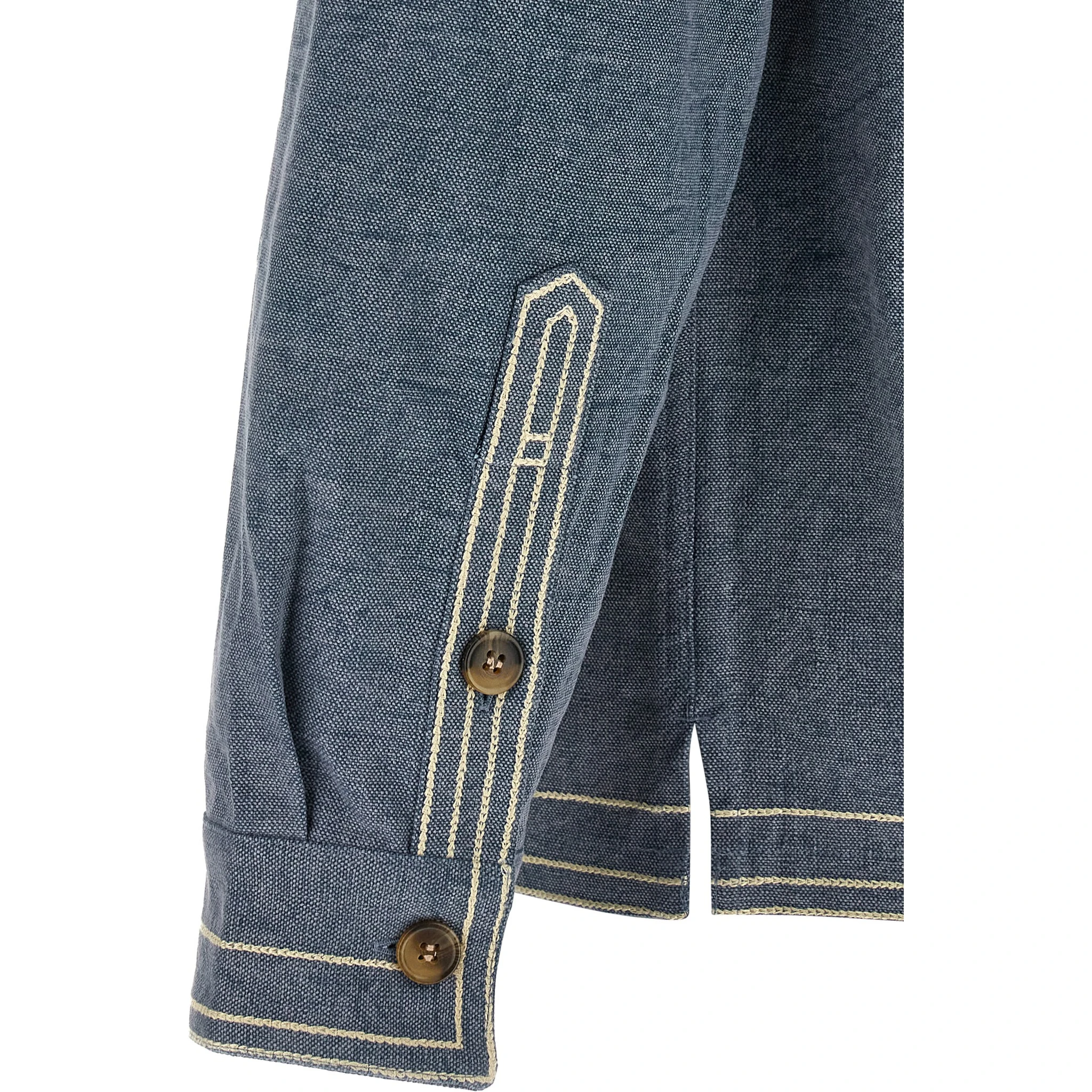 Blue Cotton Blouse