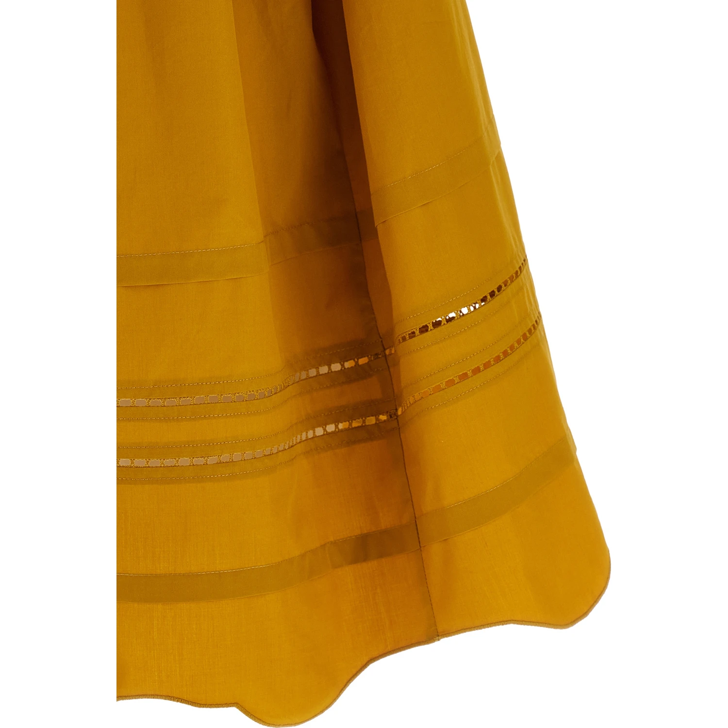 Bicolor Cotton Short Dress