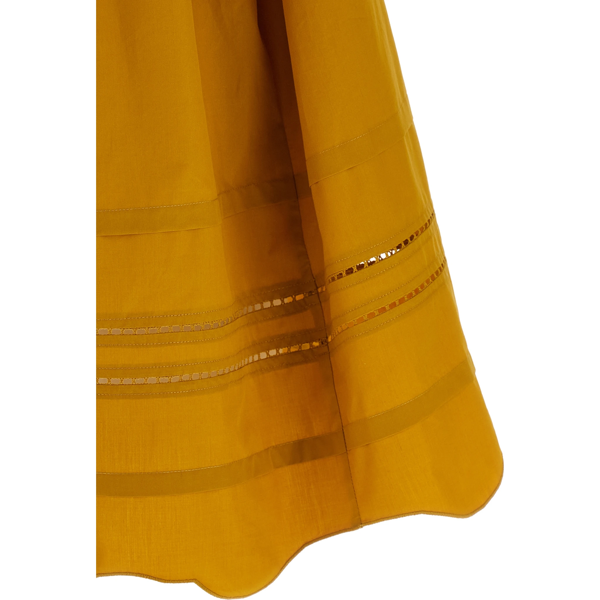 Bicolor Cotton Short Dress