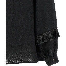 Black Linen Blouse
