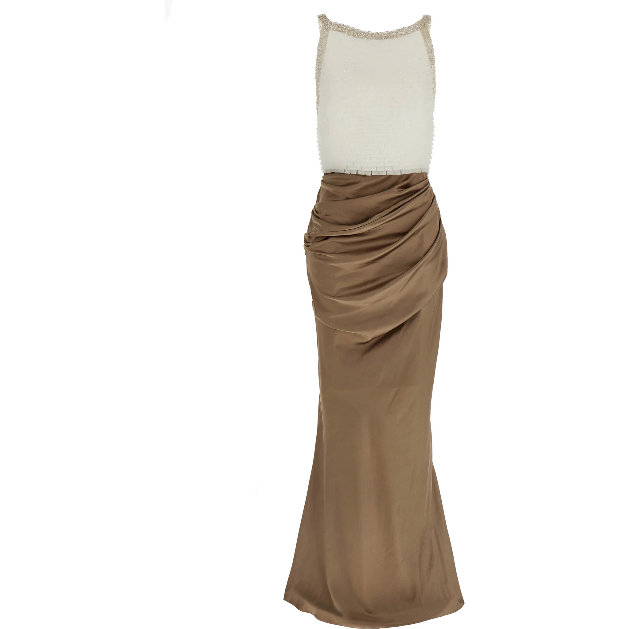 Multicolor Polyester Long Dress