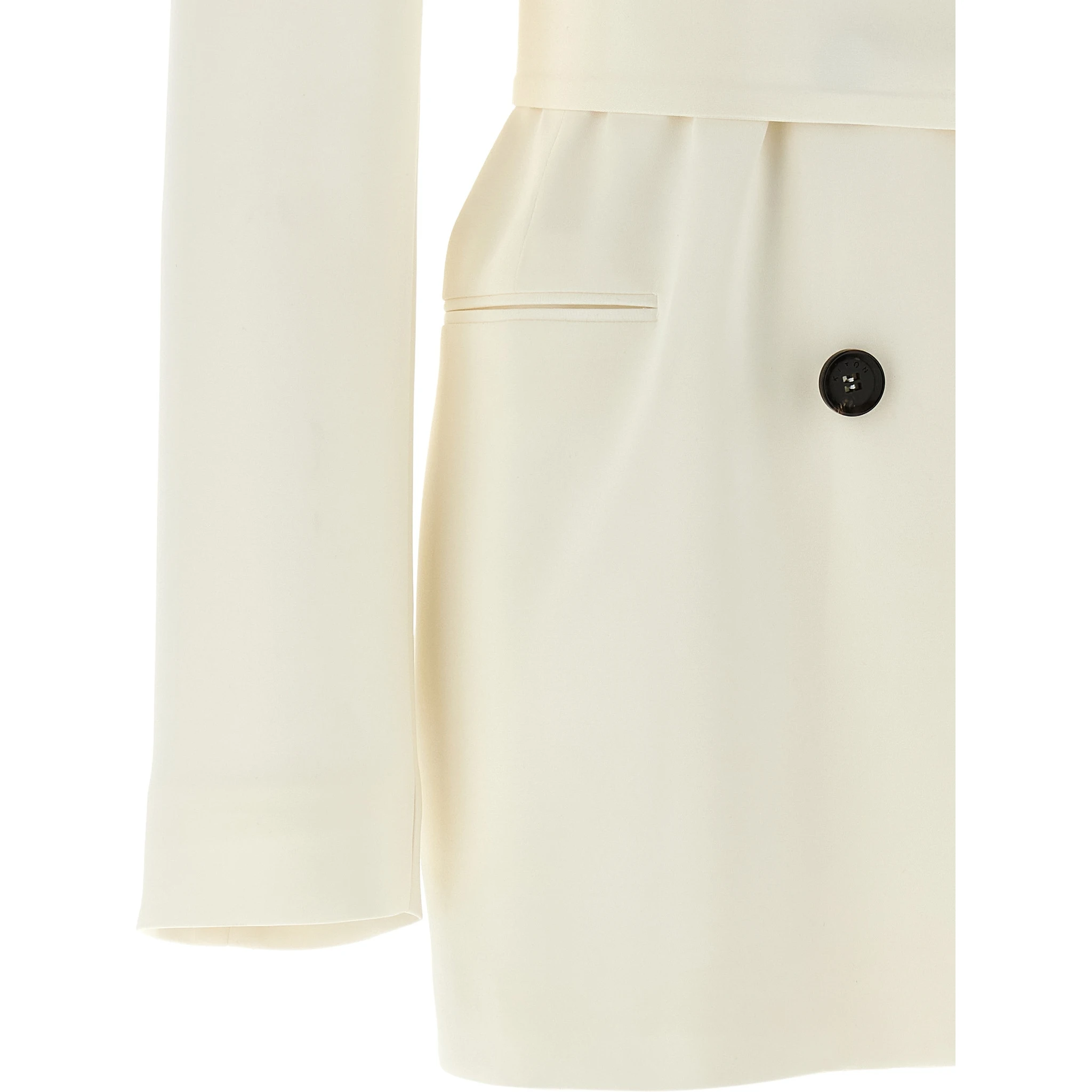 White Silk Blazer