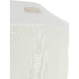 White Cotton Sleeveless Jacket