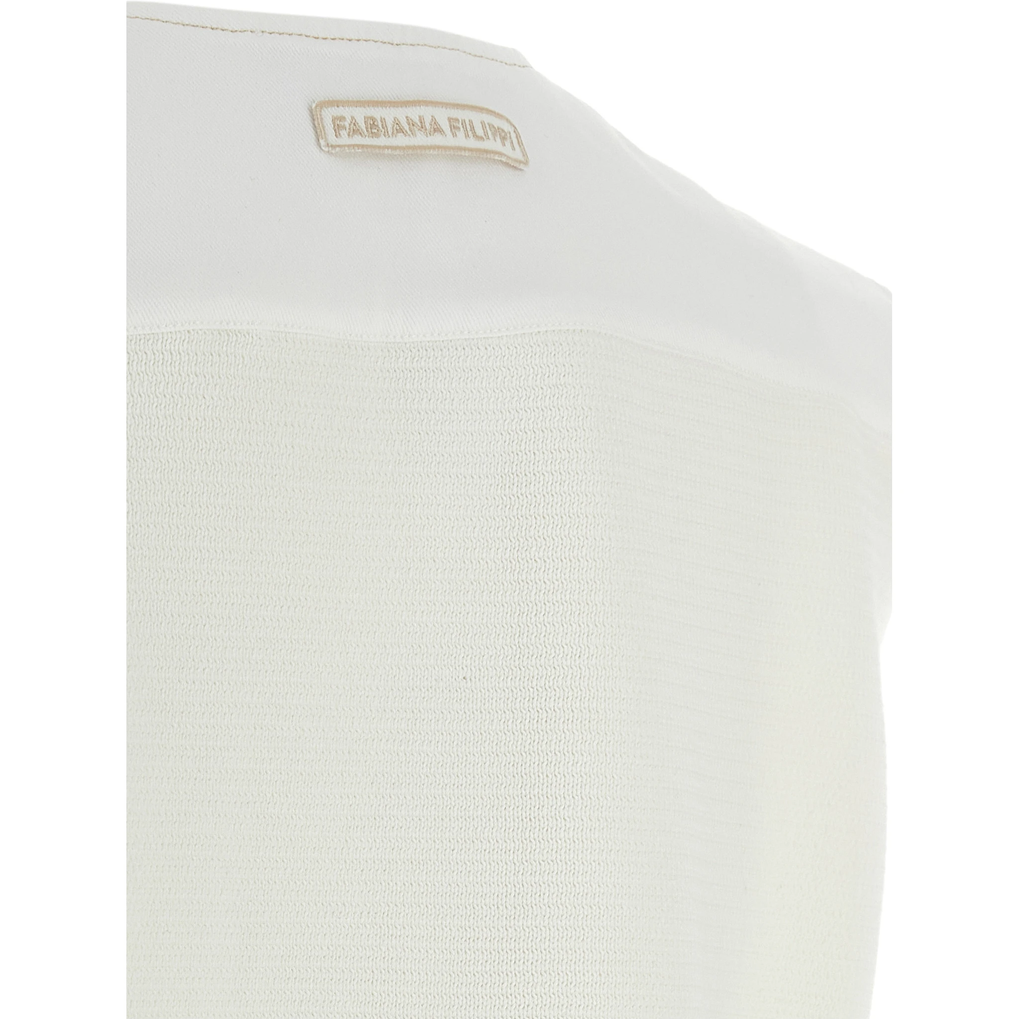 White Cotton Sleeveless Jacket