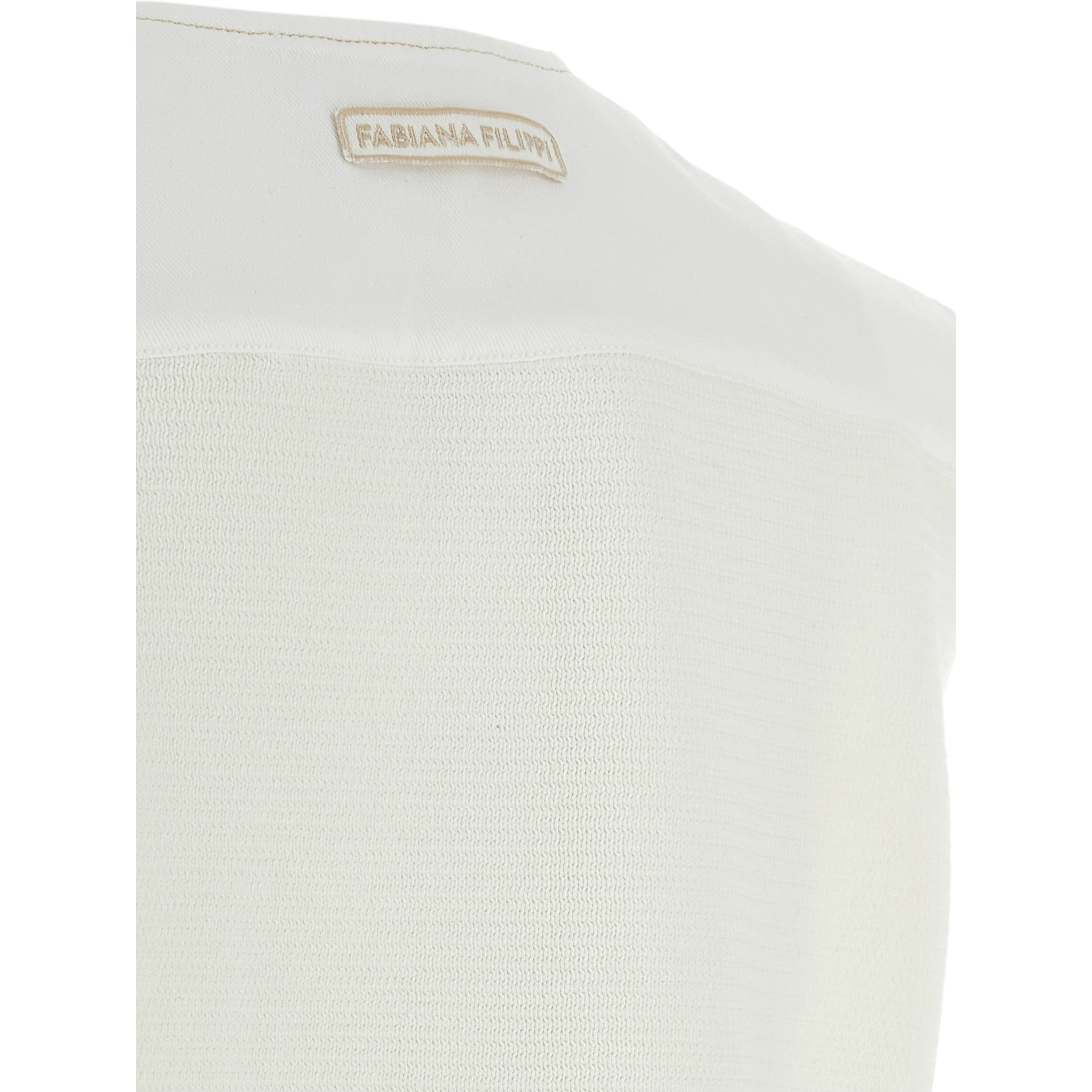 White Cotton Sleeveless Jacket