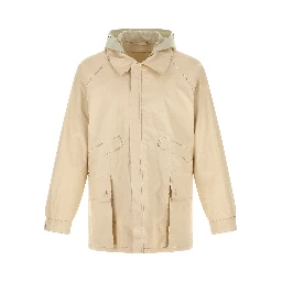 Beige Linen Shell Jacket