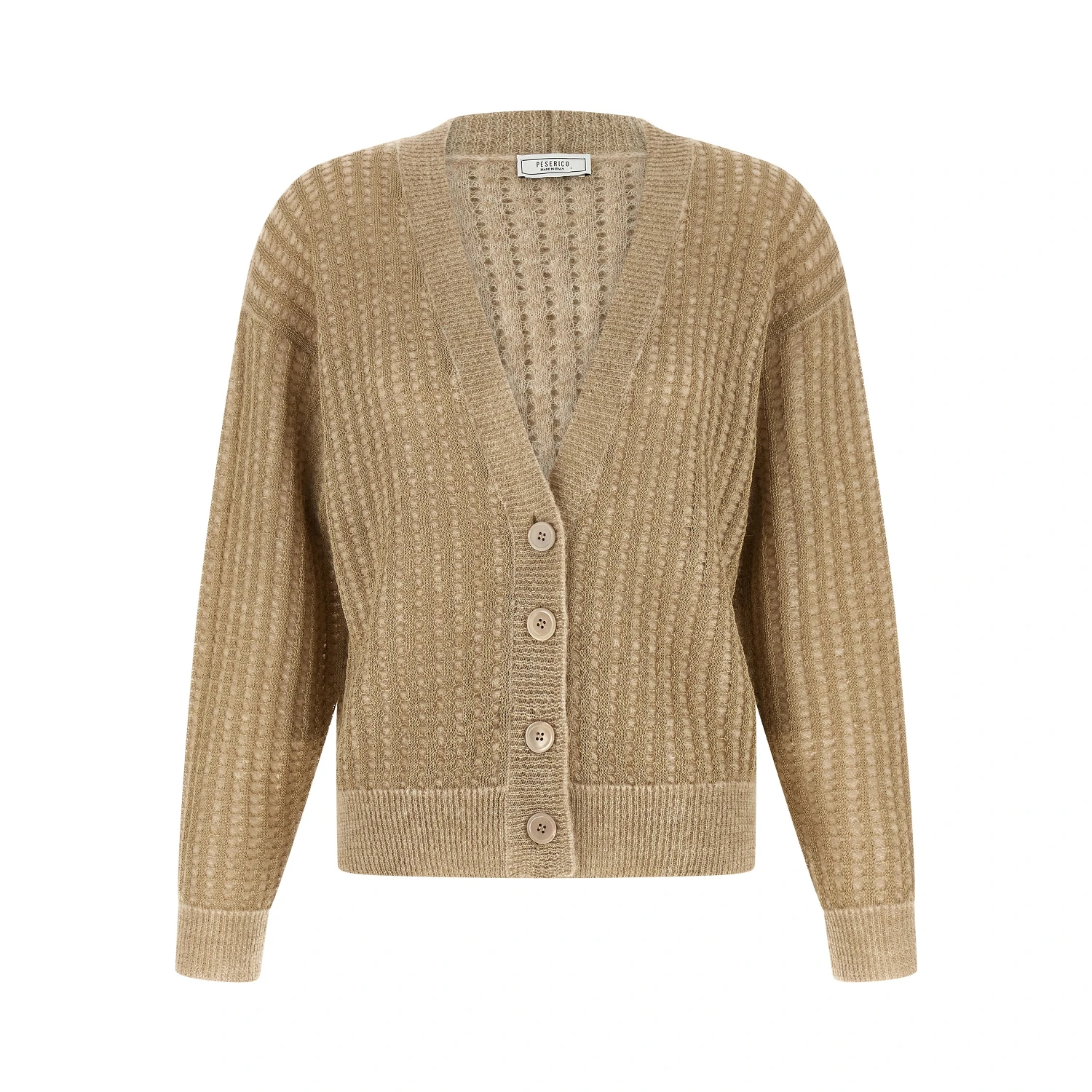 Beige Viscose Cardigan
