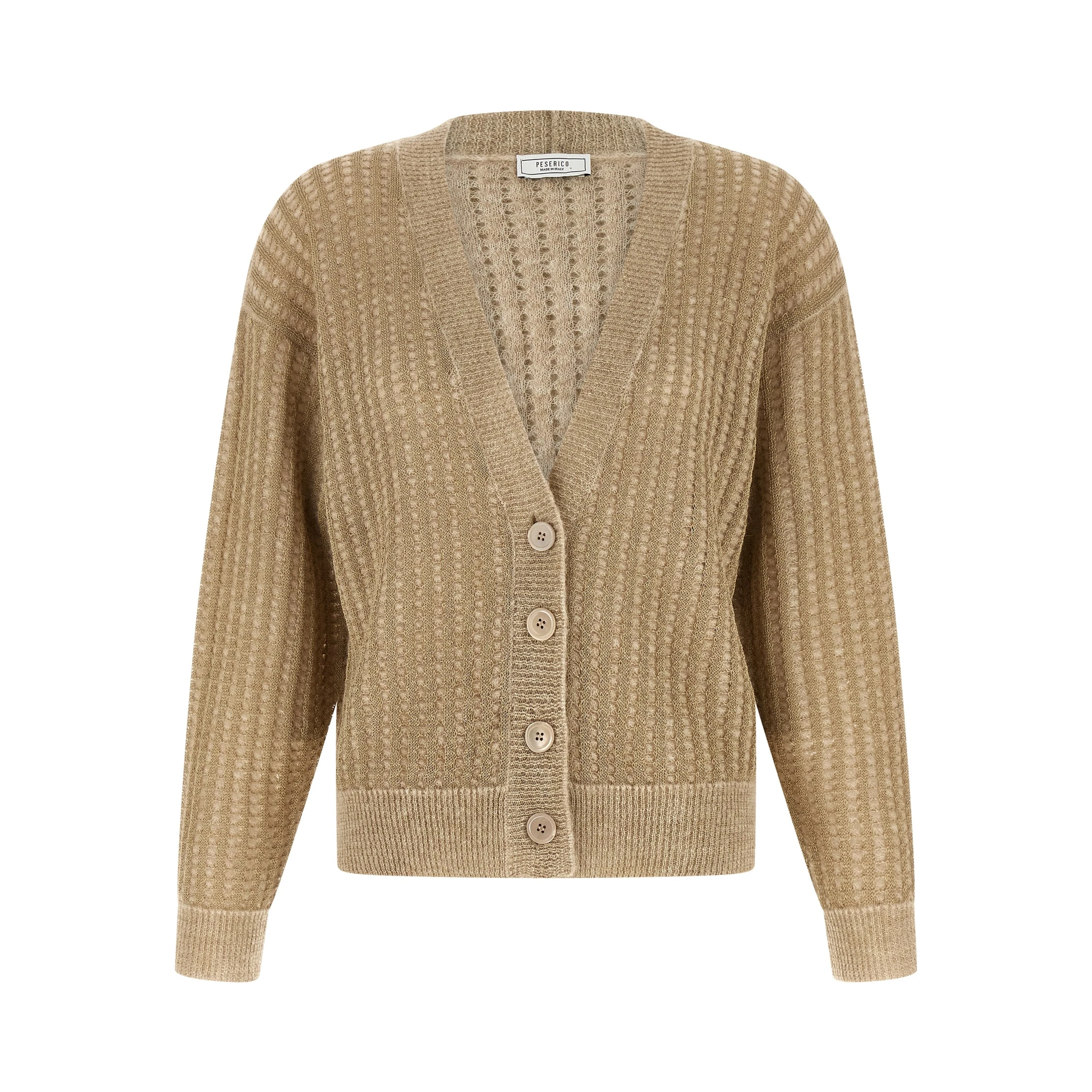 Beige Viscose Cardigan