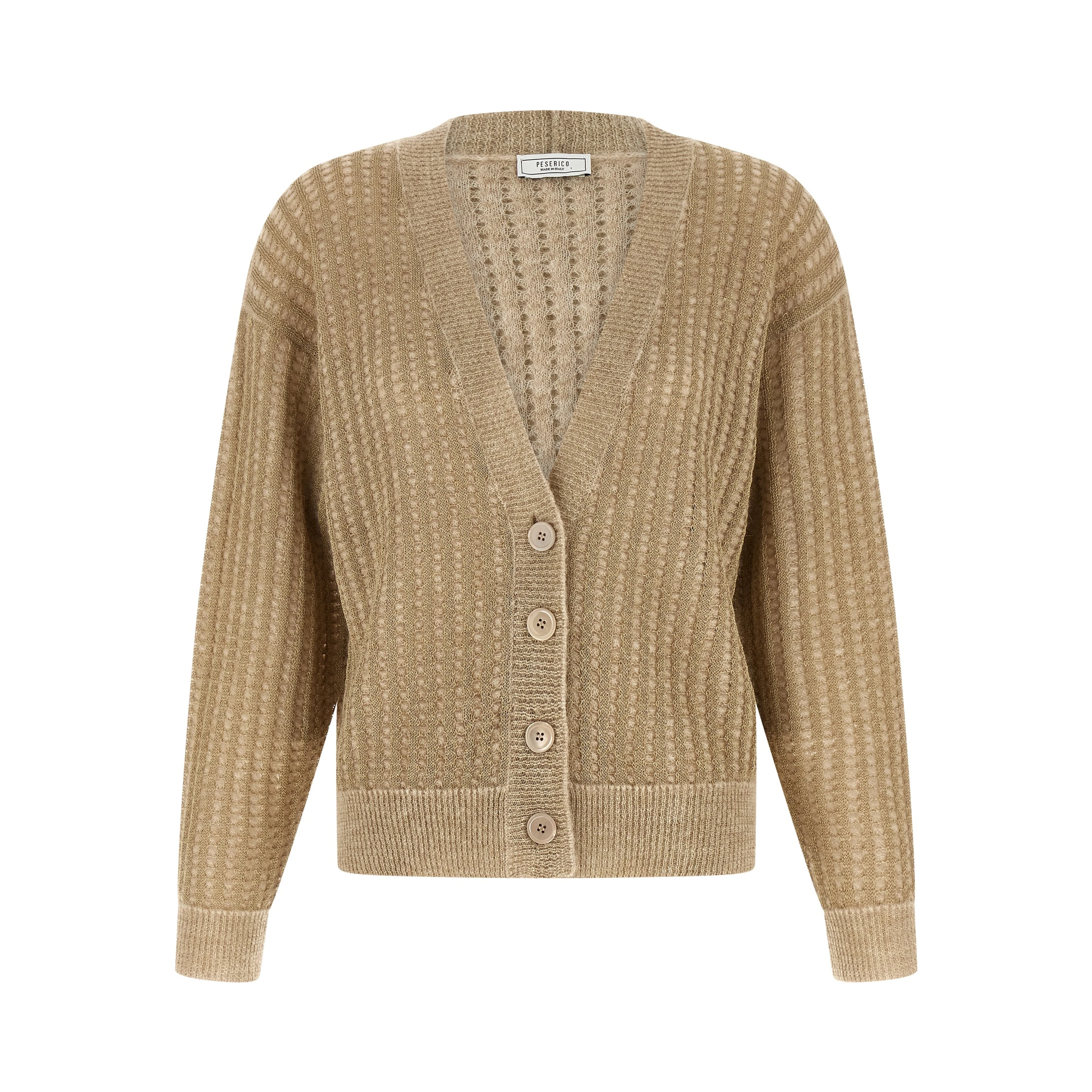 Beige Viscose Cardigan