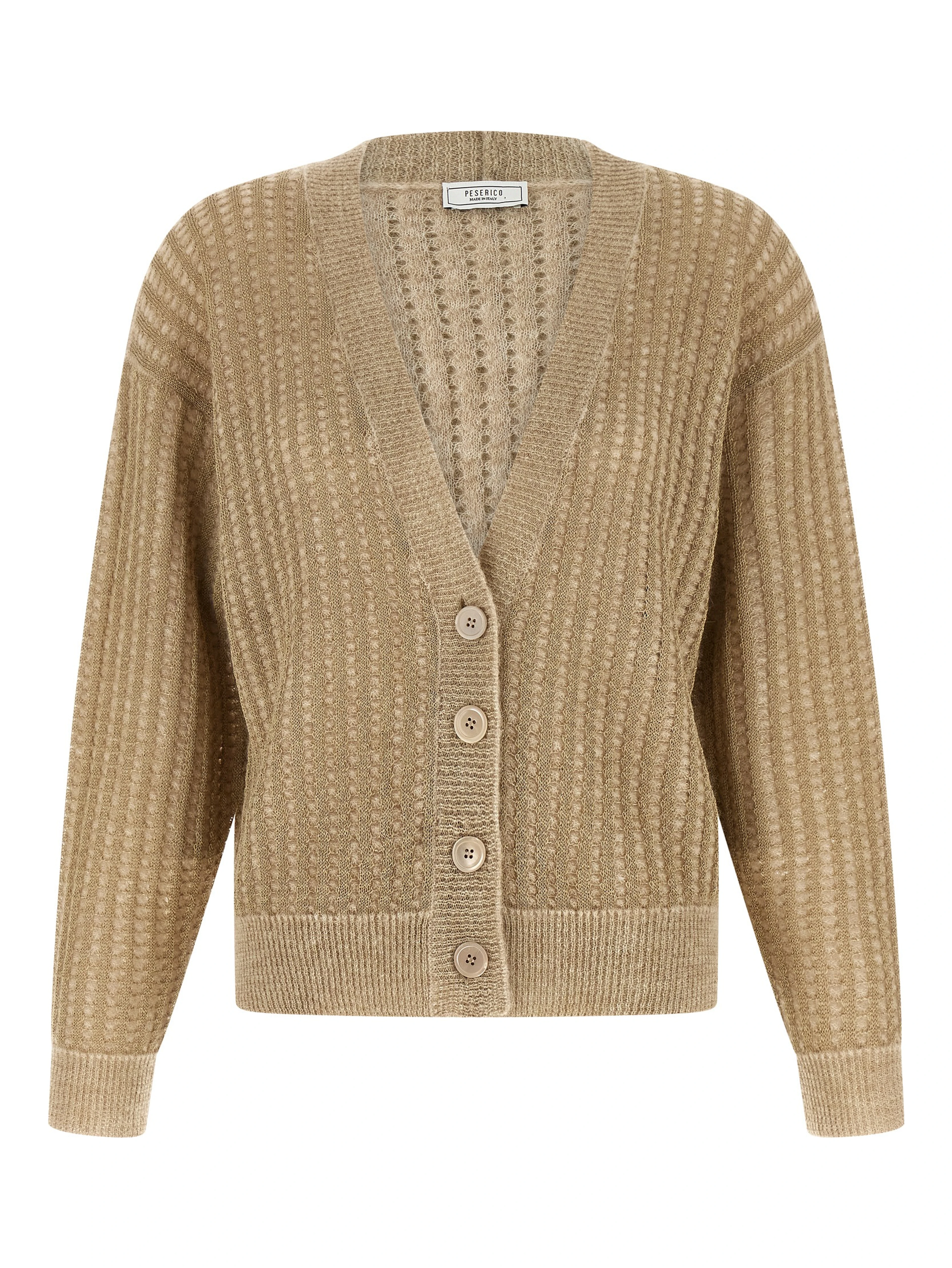 Beige Viscose Cardigan