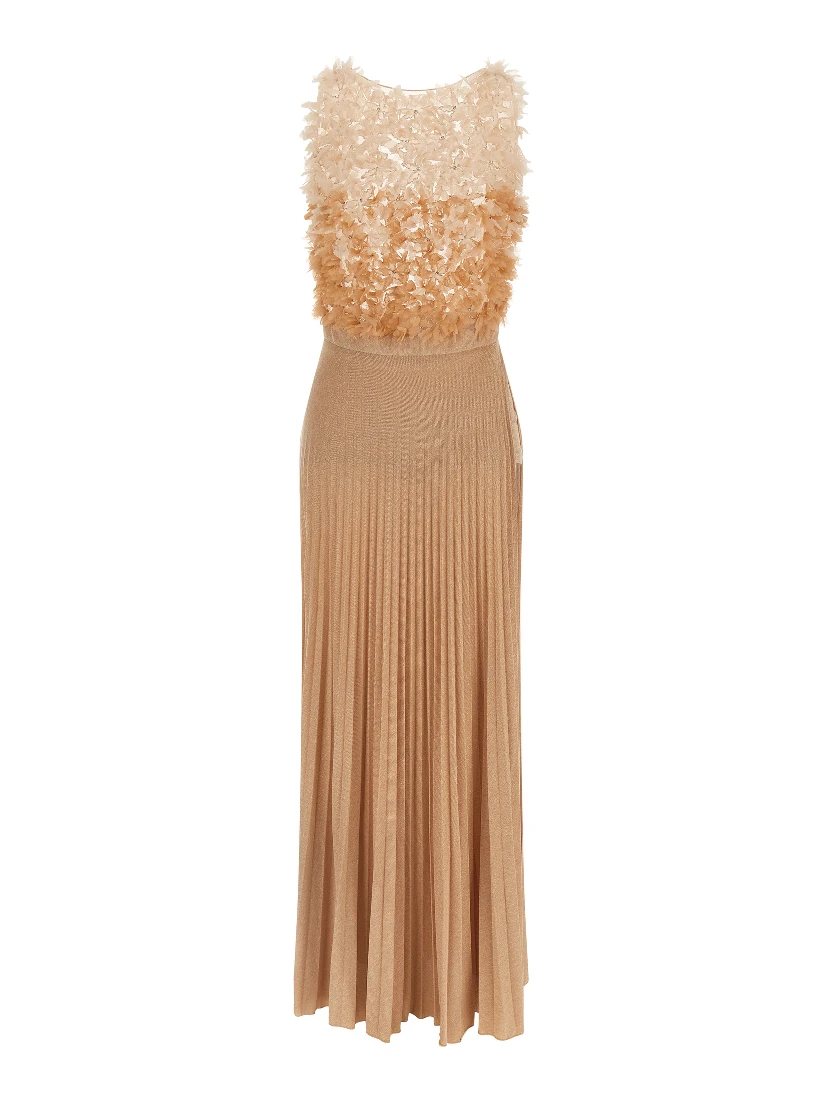 Multicolor Viscose Long Dress