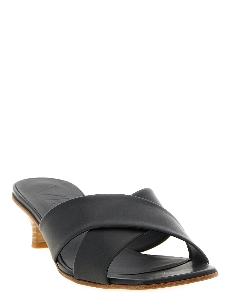 Black Calfskin Mid Heel Pumps alternative
