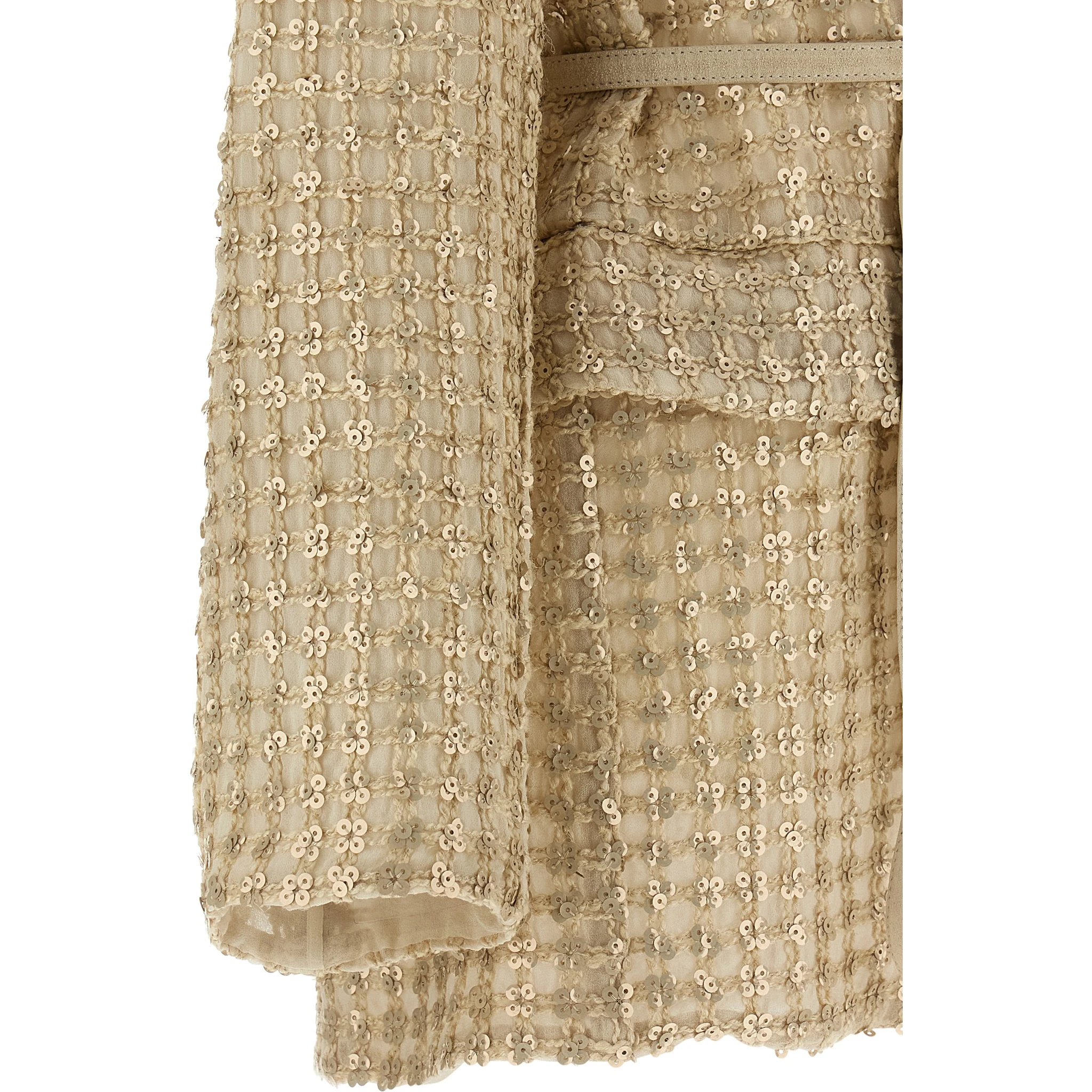Beige Silk Blazer
