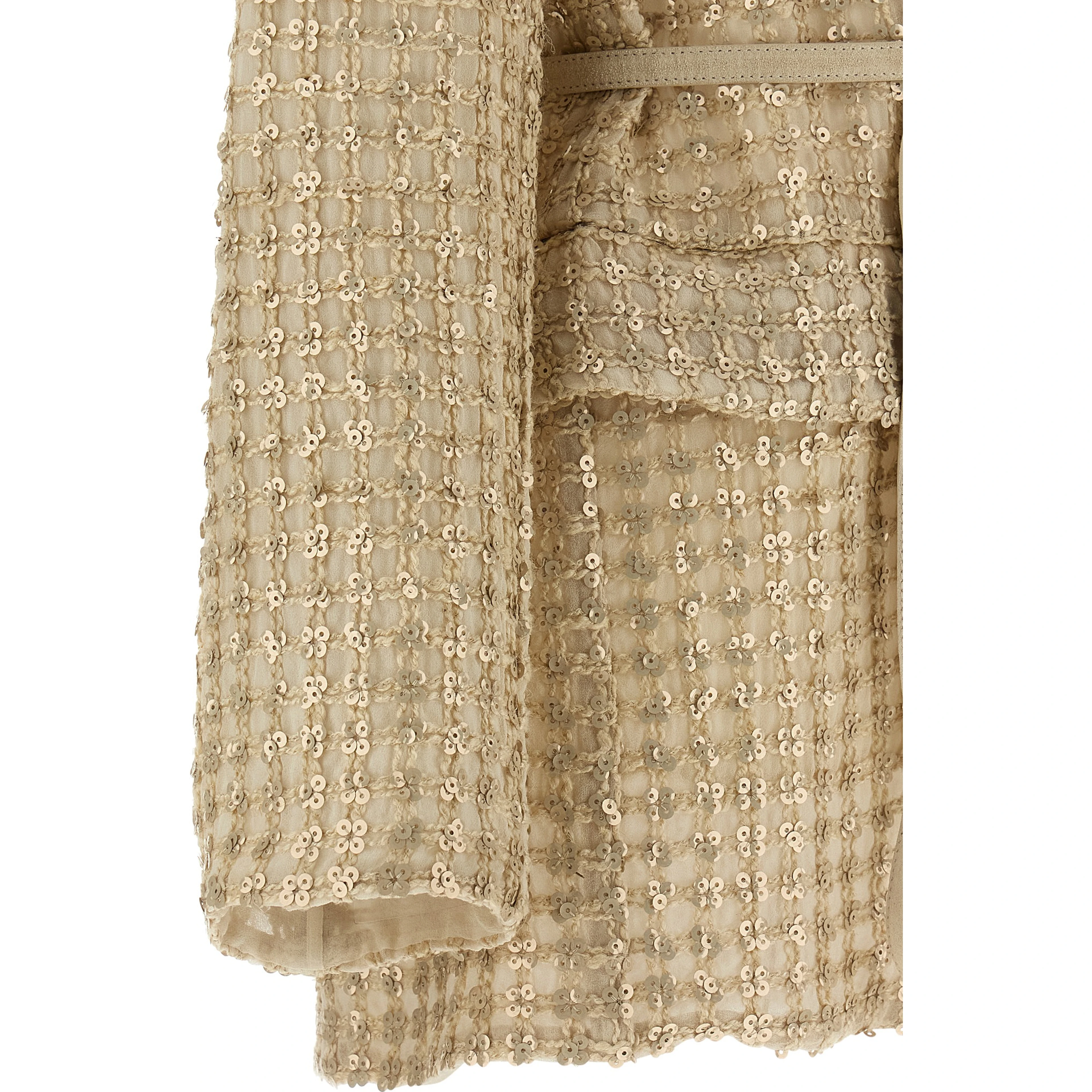 Beige Silk Blazer