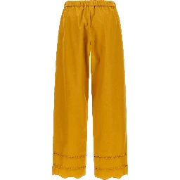 Bicolor Cotton Casual Pants