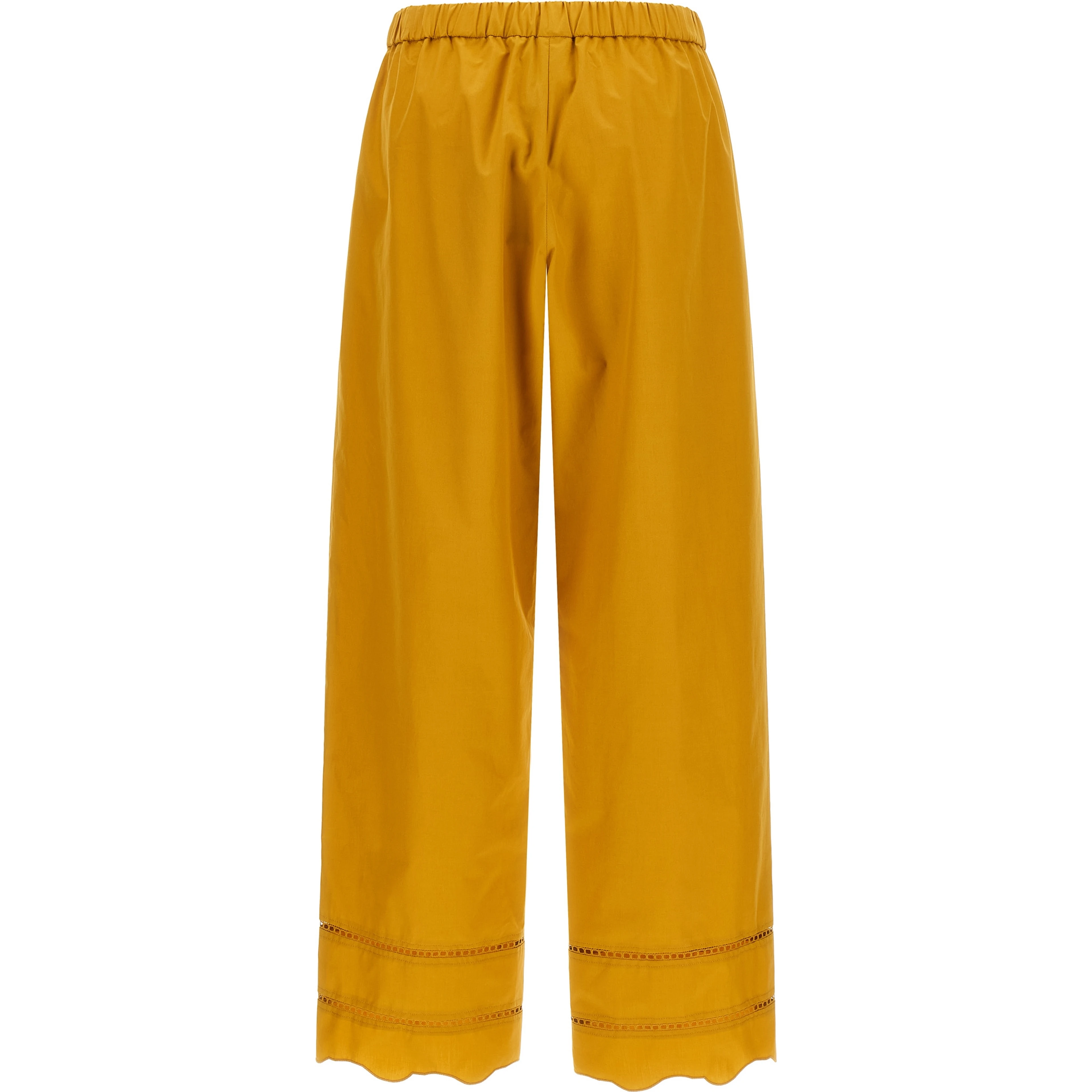 Bicolor Cotton Casual Pants