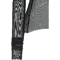 Black Nylon Cardigan