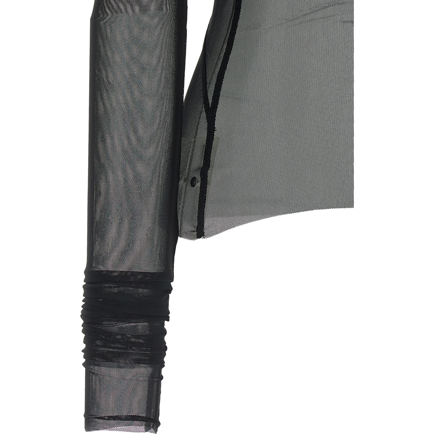Black Nylon Cardigan