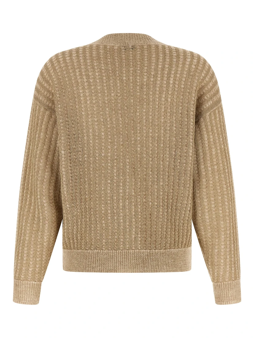 Beige Viscose Cardigan