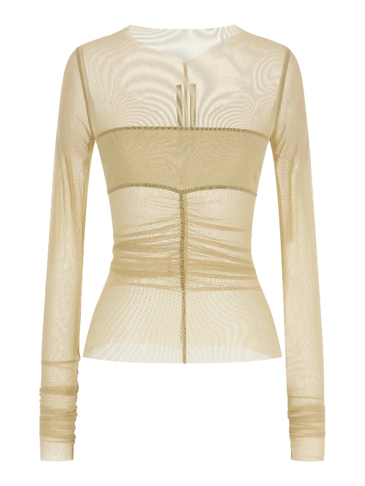 Beige Nylon Shirt