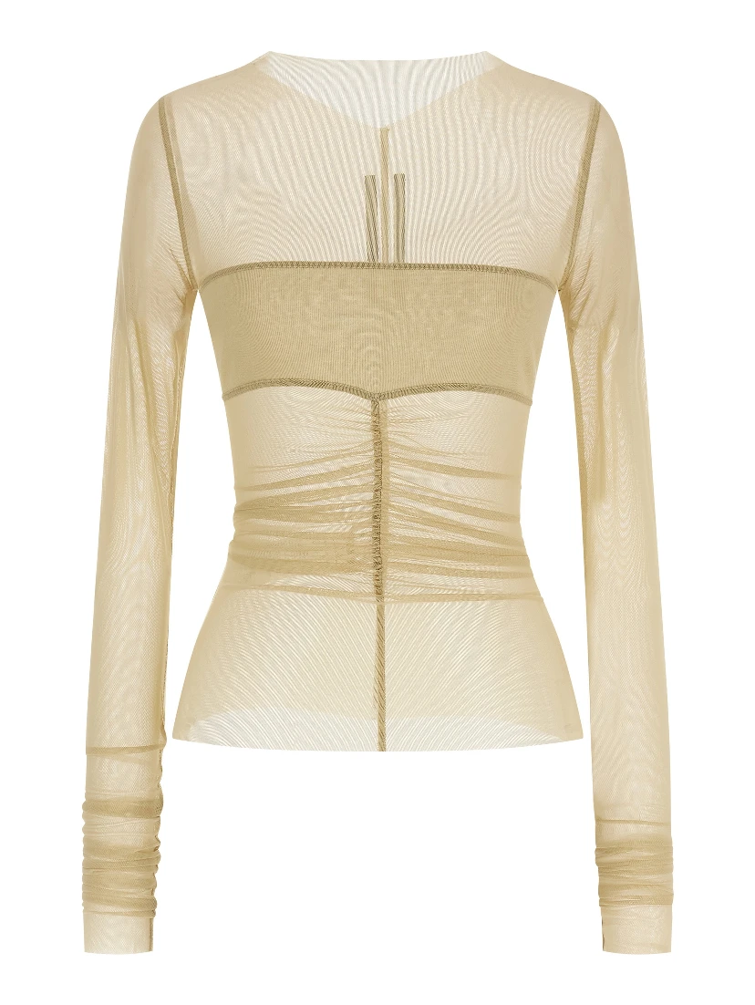 Beige Nylon Shirt
