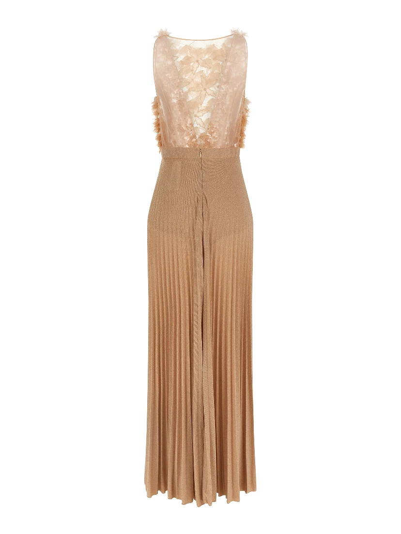 Multicolor Viscose Long Dress