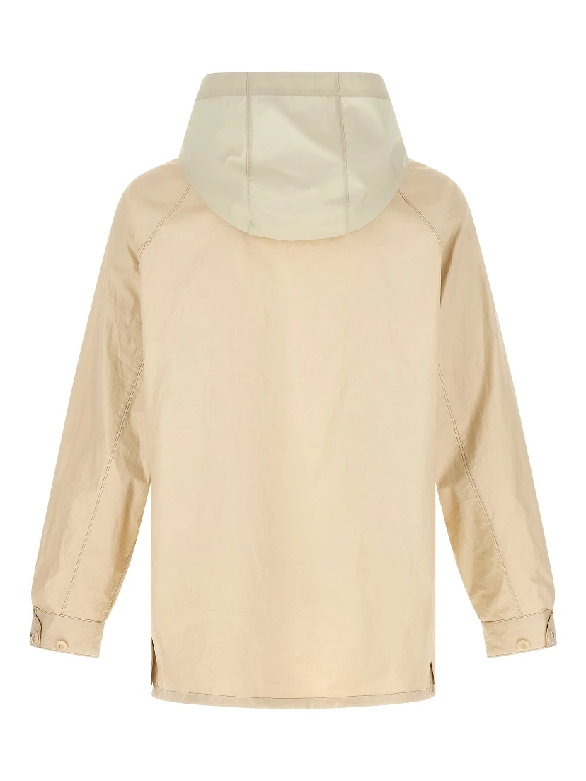 Beige Linen Shell Jacket