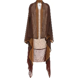 Brown Silk Cardigan