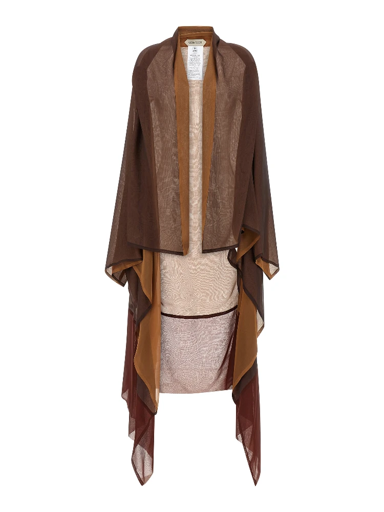 Brown Silk Cardigan