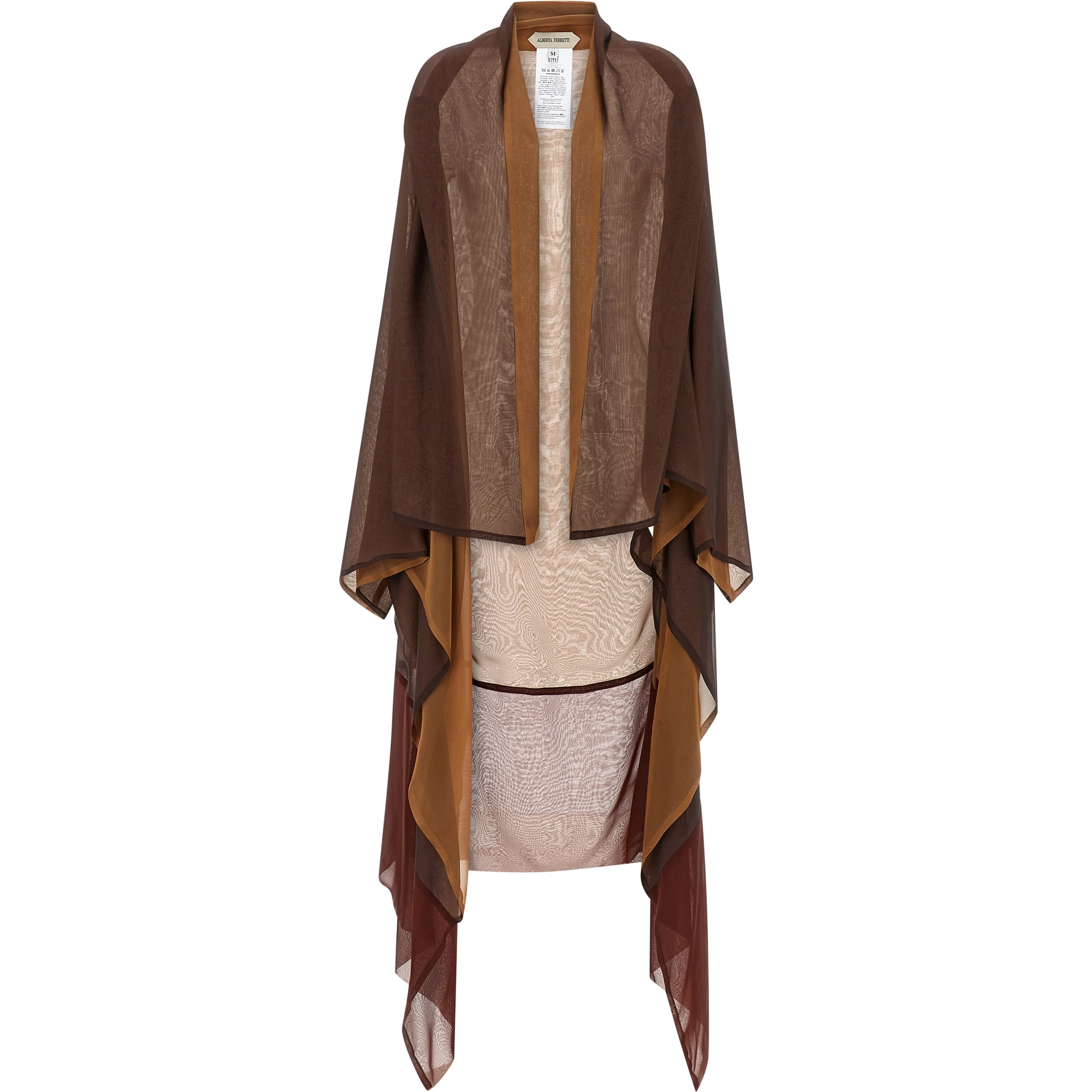 Brown Silk Cardigan