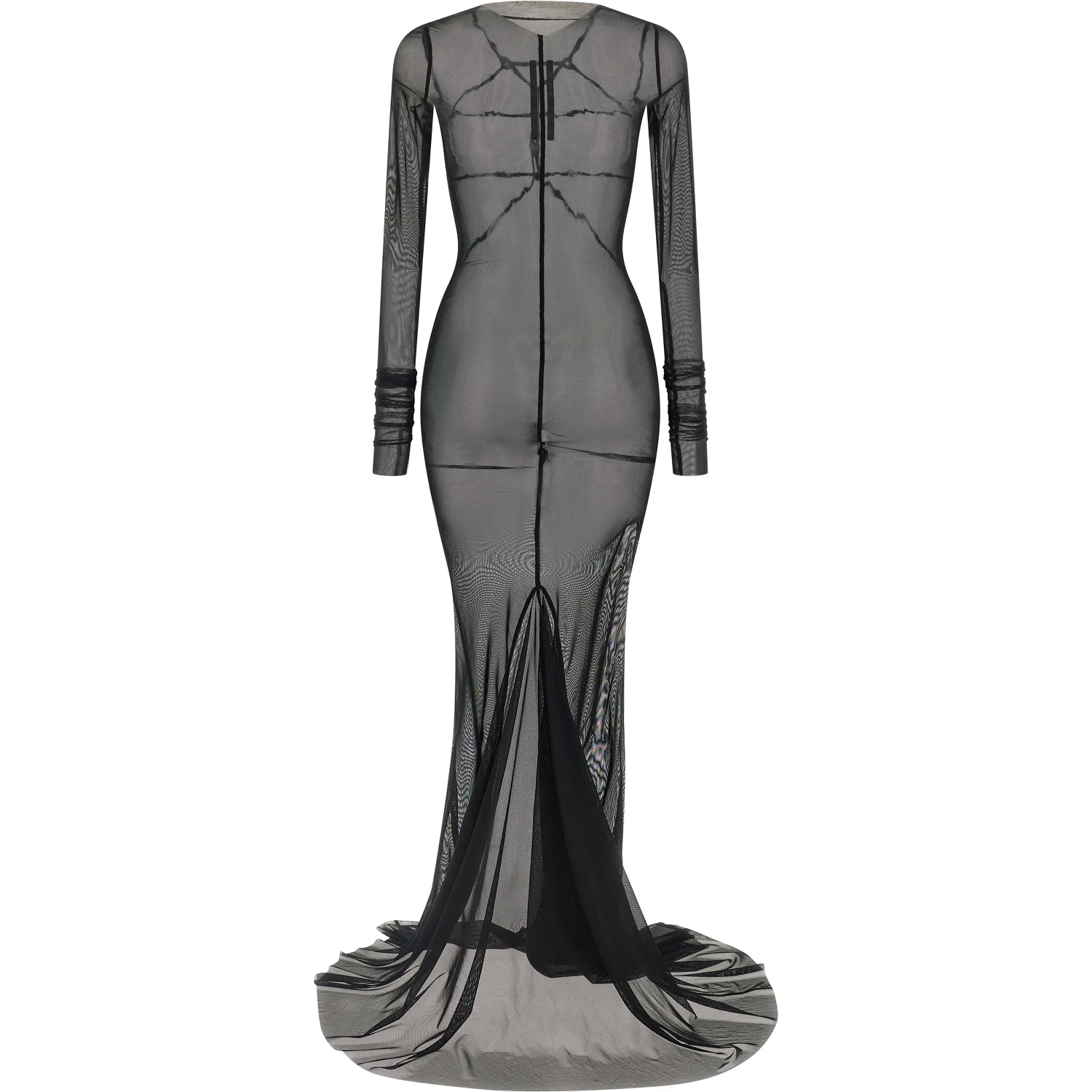 Black Nylon Long Dress