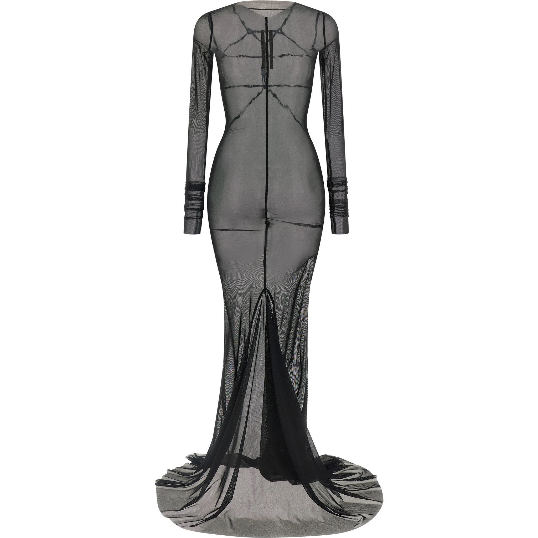 Black Nylon Long Dress