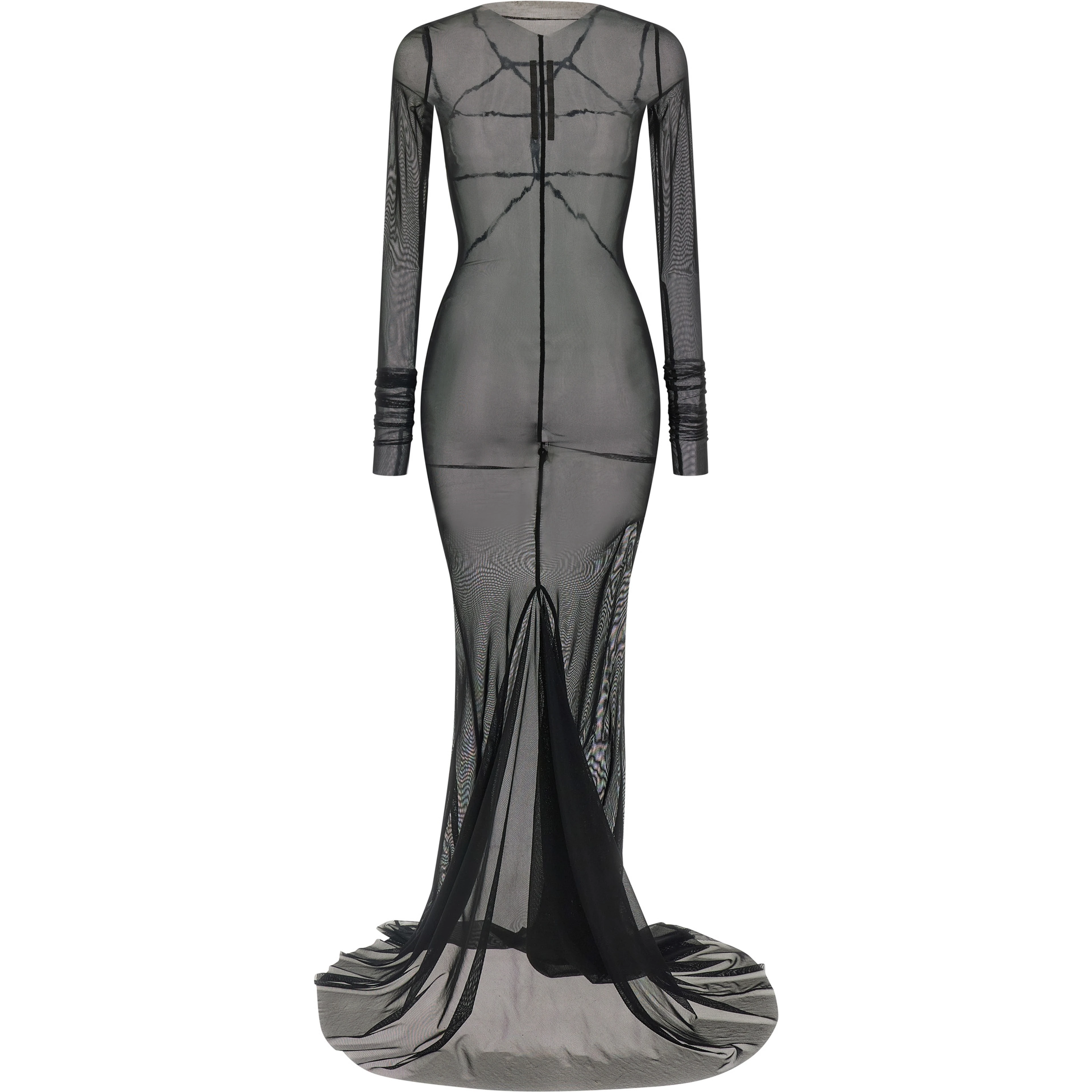 Black Nylon Long Dress