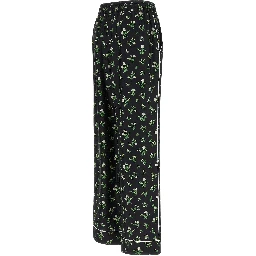 Black Silk Casual Pants