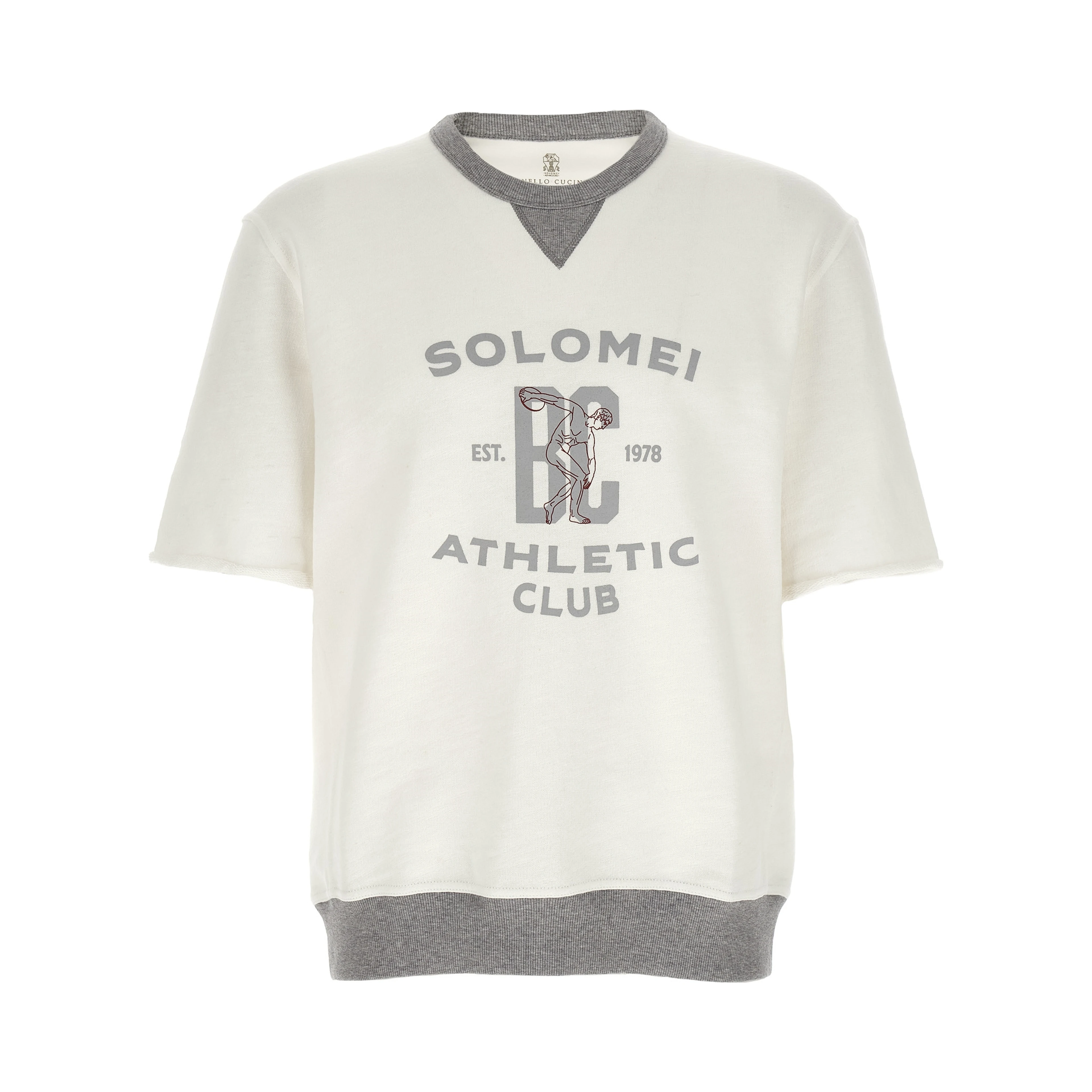 White Cotton Sweatshirt