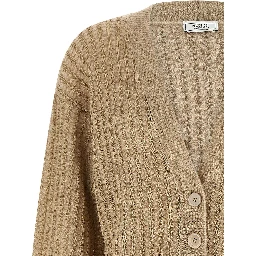Beige Viscose Cardigan