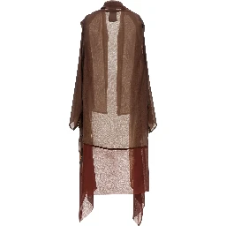 Brown Silk Cardigan