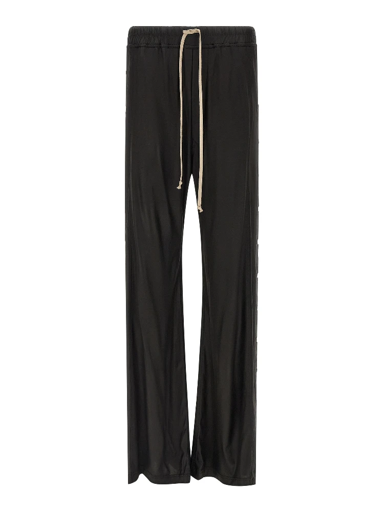 Black Acetate Casual Pants