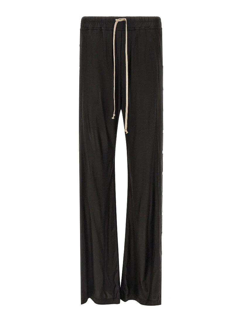 Black Acetate Casual Pants