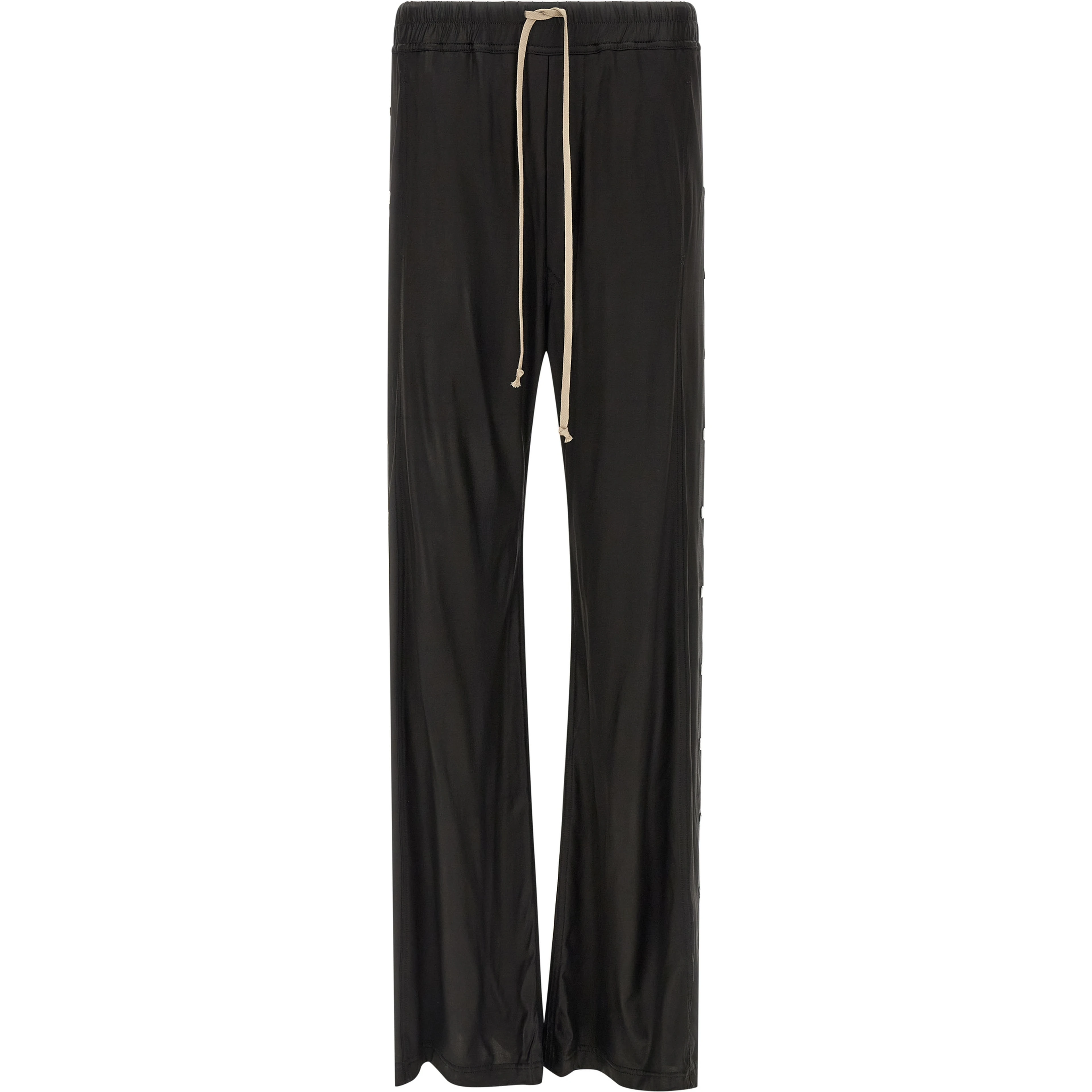 Black Acetate Casual Pants