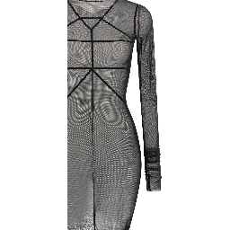 Black Nylon Long Dress