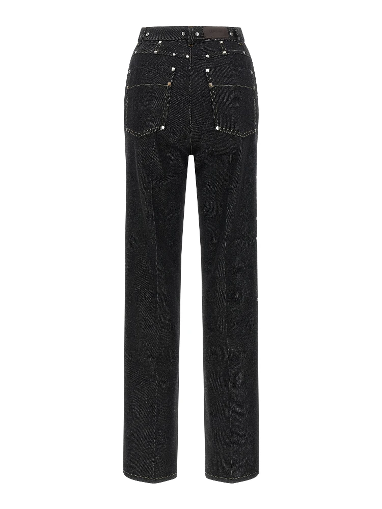 Black Cotton High-Waisted Jean alternative