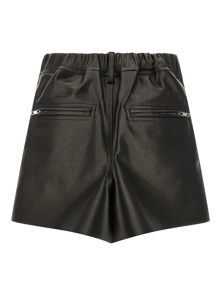 Black Calfskin Long Skirt alternative