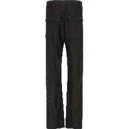 Black Acetate Casual Pants