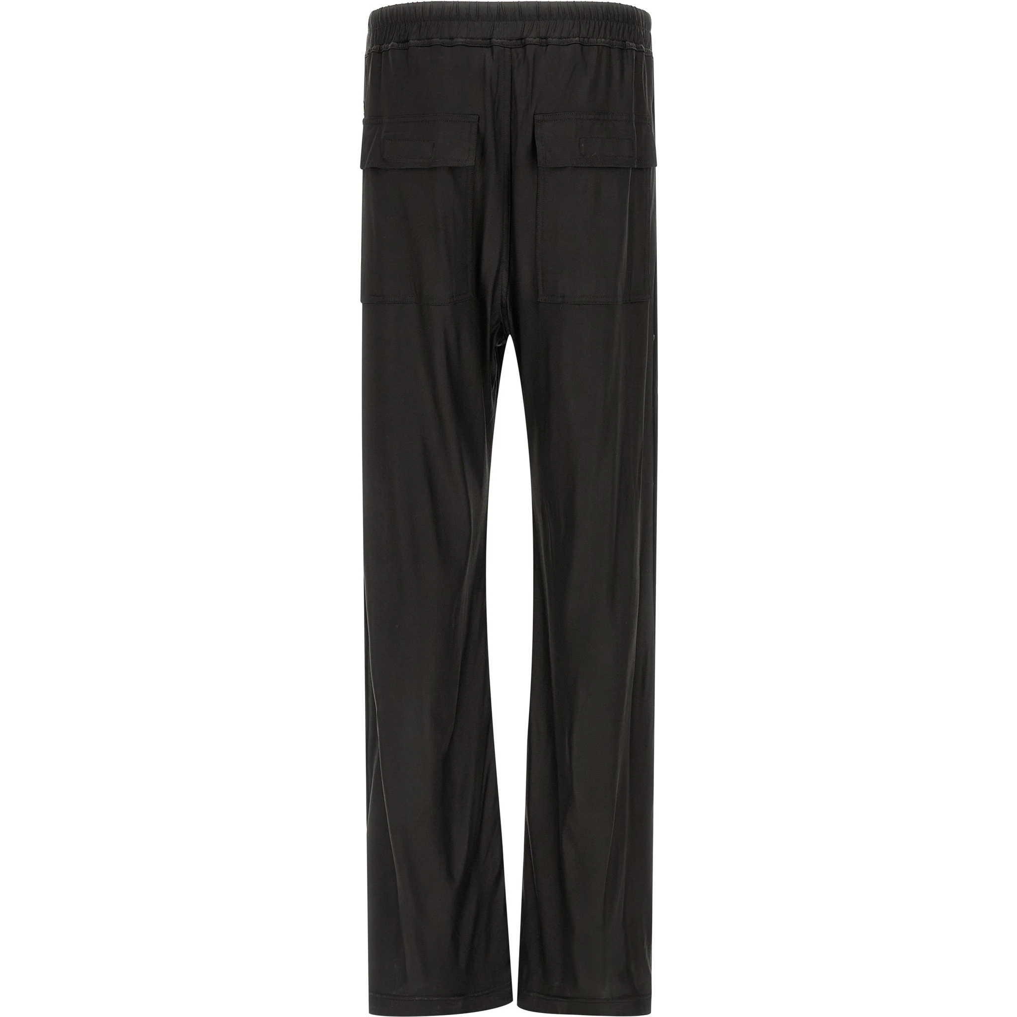 Black Acetate Casual Pants