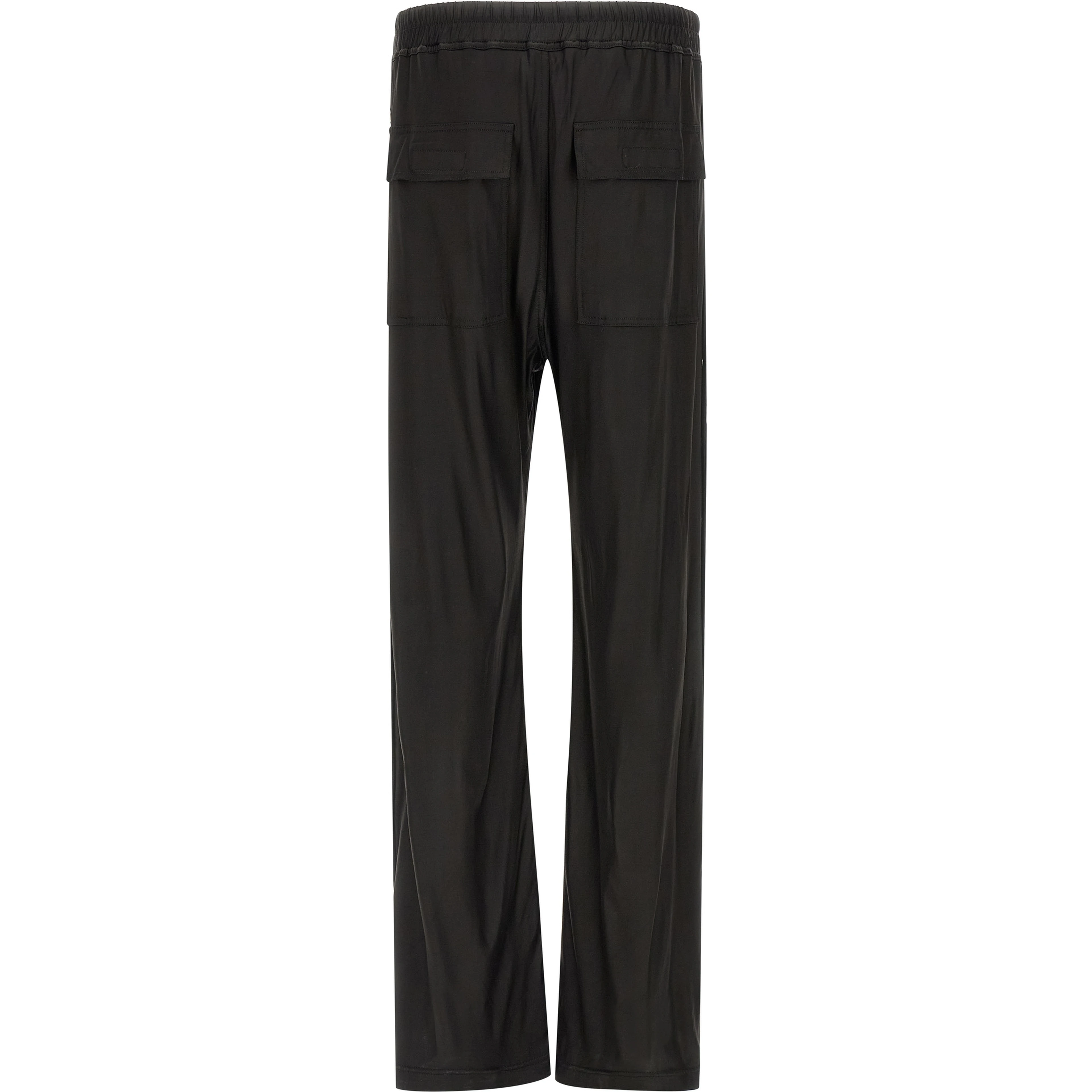 Black Acetate Casual Pants