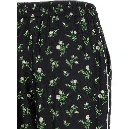 Black Silk Casual Pants