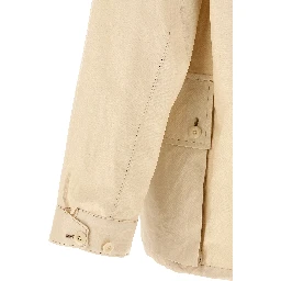 Beige Linen Shell Jacket